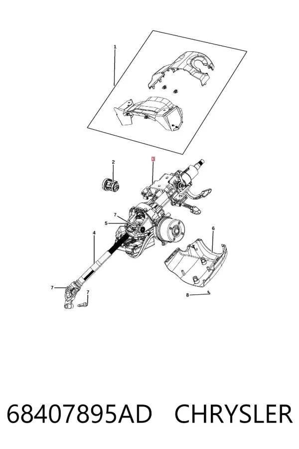 Рулевая колонка 68407895AD Chrysler