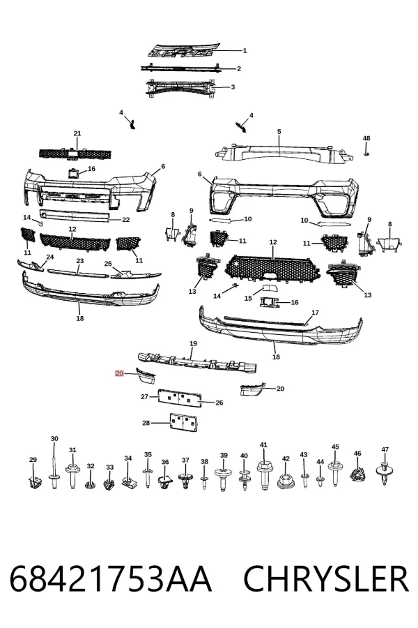  K68421753AA Fiat/Alfa/Lancia