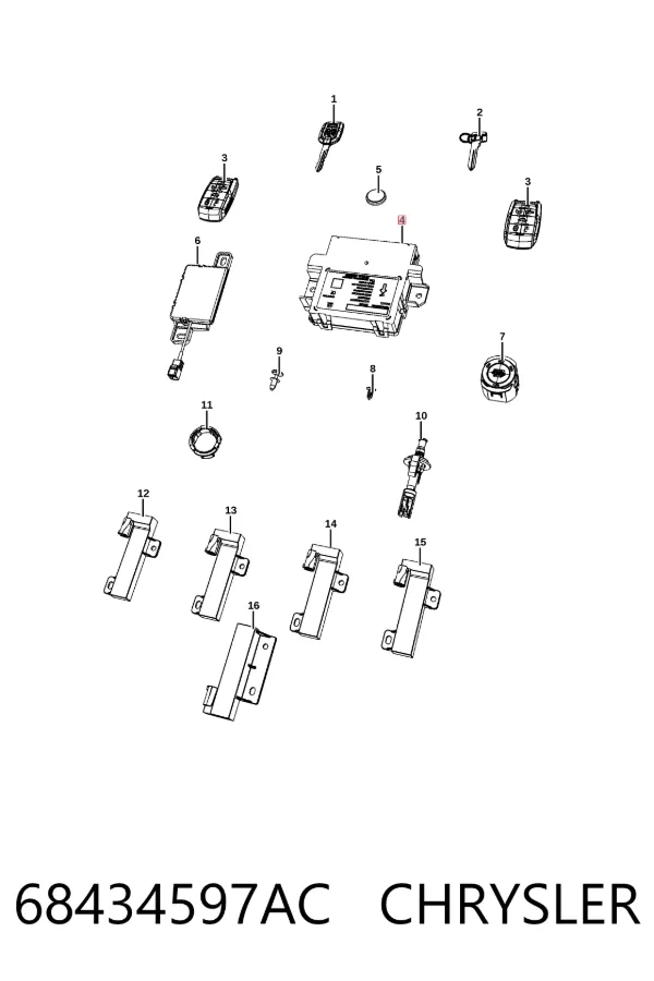  K68434597AD Fiat/Alfa/Lancia