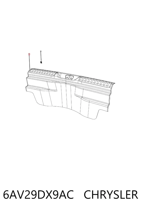 Облицовка задней панели багажника 6AV29DX9AC Chrysler