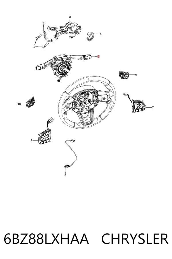 Подрулевой переключатель 6BZ88LXHAA Chrysler