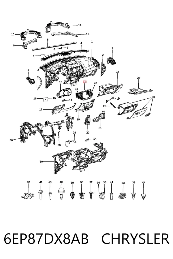  6EP87DX8AB Chrysler