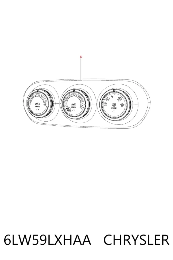 Блок управления кондиционером 6LW59LXHAA Chrysler