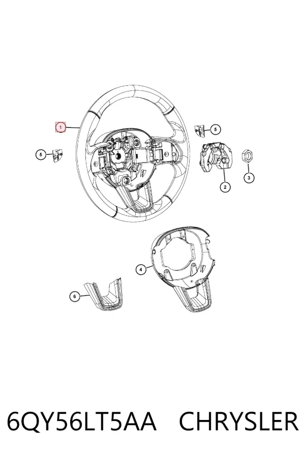 Руль 6QY56LT5AA Chrysler