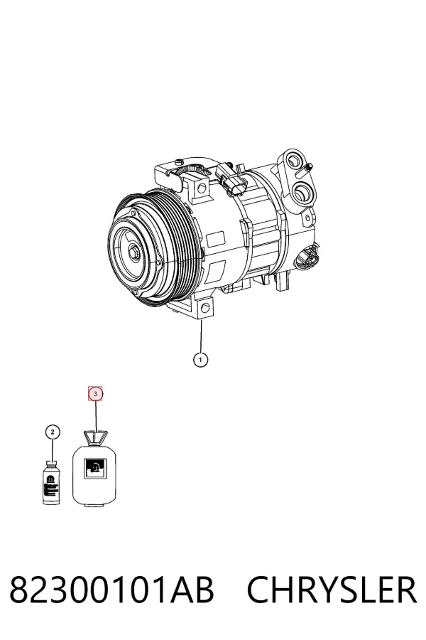 Газ-хладагент 82300101AB Chrysler