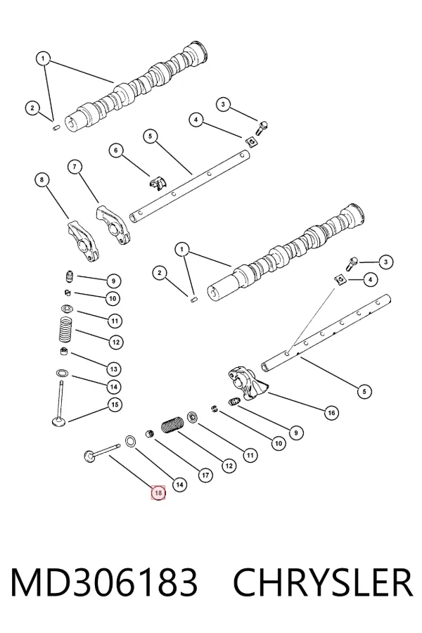 Выпускной клапан MD306183 Chrysler