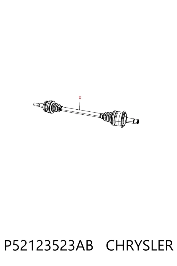 Задняя полуось P52123523AB Chrysler