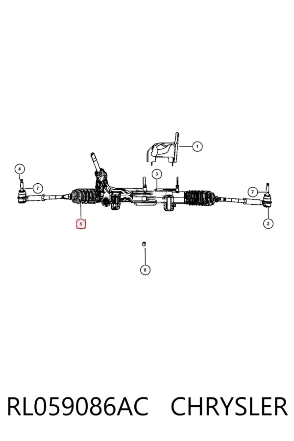 Рулевая рейка RL059086AC Chrysler