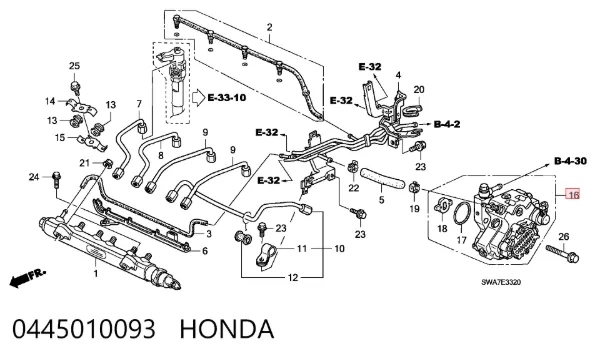 ТНВД 0445010093 Honda