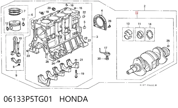  06133P5TG01 Honda