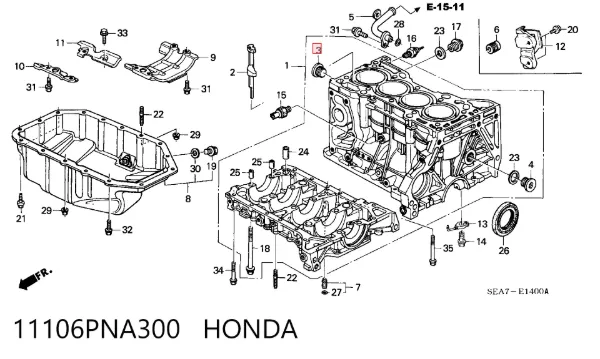  11106PNA300 Honda