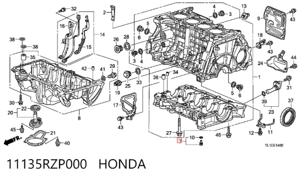  11135RZP000 Honda