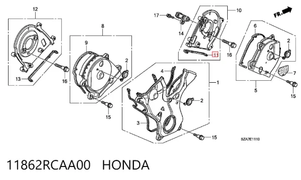  11862RCAA00 Honda