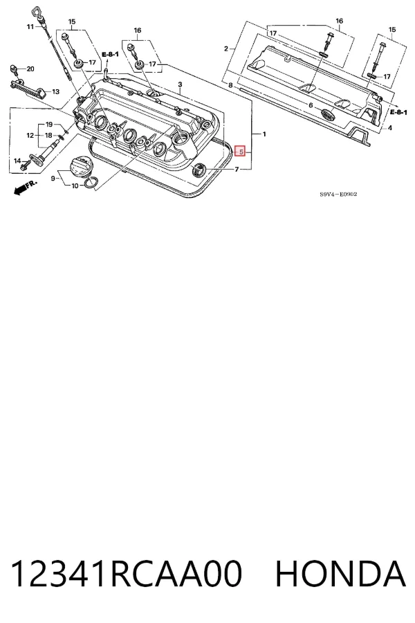 Прокладка клапанной крышки 12341RCAA00 Honda