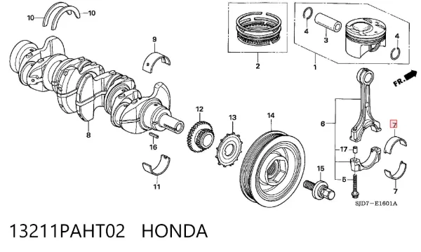  13211PAHT02 Honda