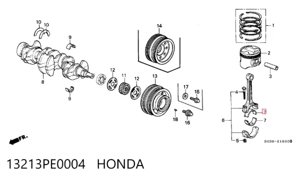  13213PE0004 Honda