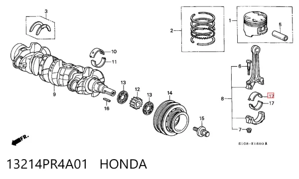  13214PR4A01 Honda
