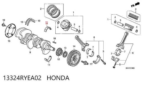  13324RYEA02 Honda