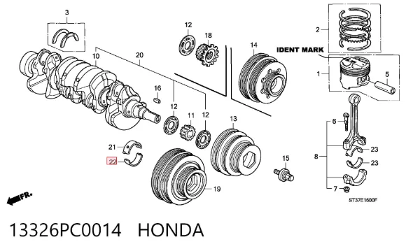  13326PC0014 Honda