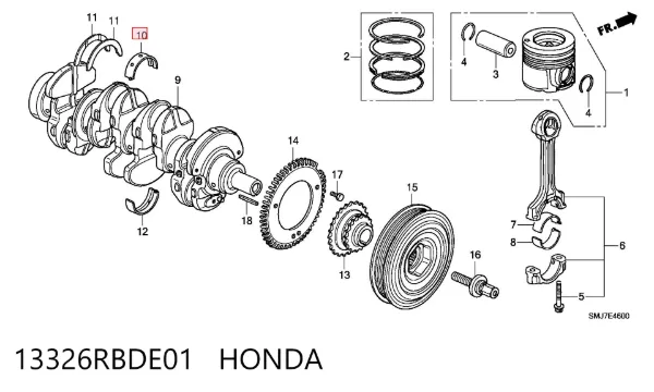  13326RBDE01 Honda