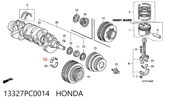  13327PC0014 Honda