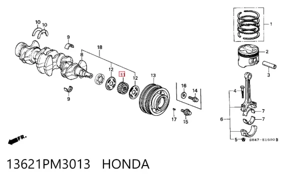  13621PM3013 Honda