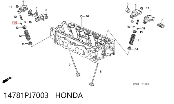 Сухарь клапана 14781PJ7003 Honda
