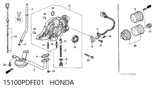  15100PDFE01 Honda
