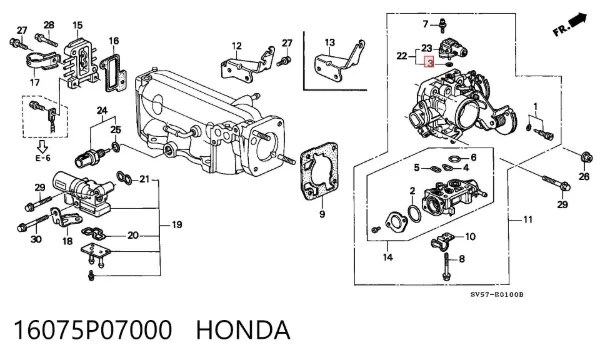  16075P07000 Honda