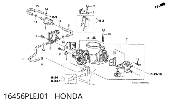  16456PLEJ01 Honda