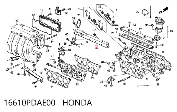  16610PDAE00 Honda