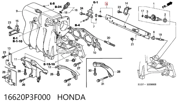  16620P3F000 Honda