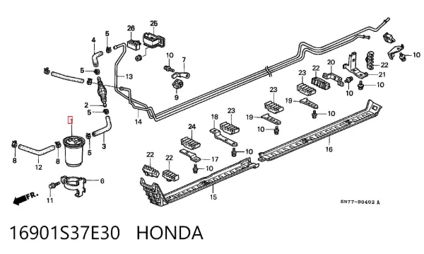 Топливный фильтр 16901S37E30 Honda