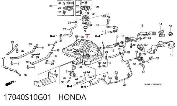 Насос топливный электрический 17040S10G01 Honda