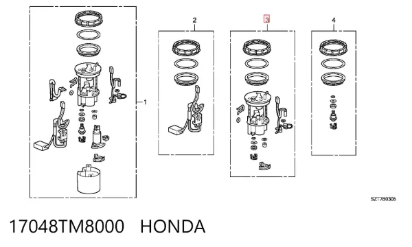 Топливный фильтр 17048TM8000 Honda