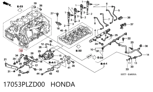  17053PLZD00 Honda
