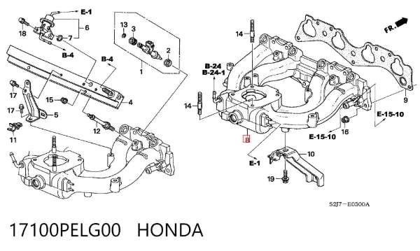 Впускной коллектор Honda HR-V GH