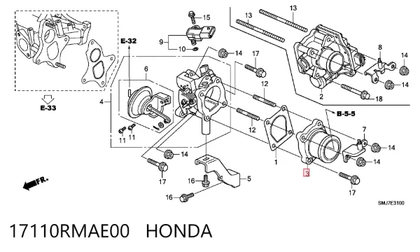  17110RMAE00 Honda