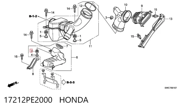  17212PE2000 Honda