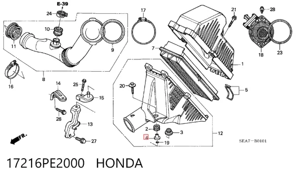  17216PE2000 Honda