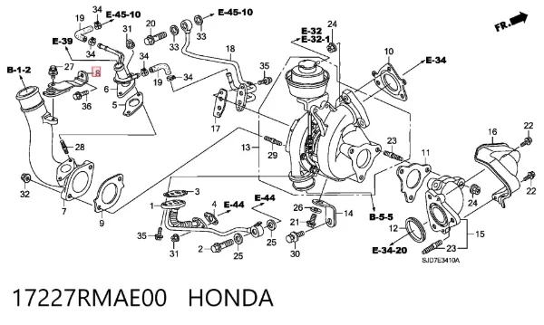  17227RMAE00 Honda
