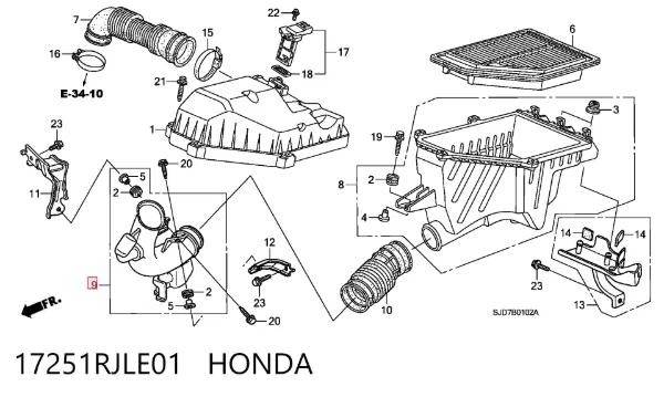  17251RJLE01 Honda
