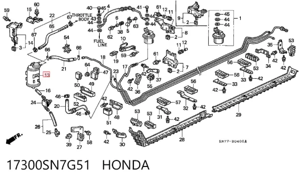  17300SN7G51 Honda