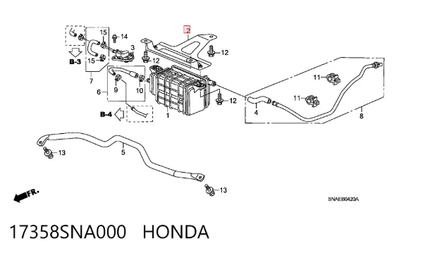  17358SNA000 Honda