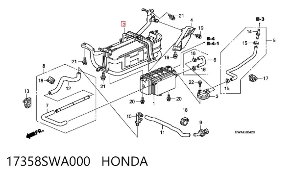  17358SWA000 Honda