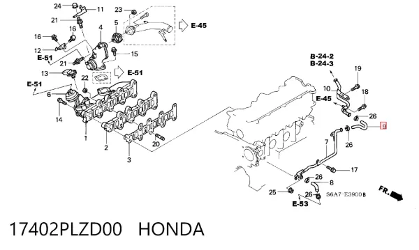  17402PLZD00 Honda