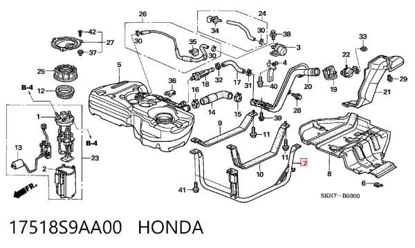  17518S9AA00 Honda