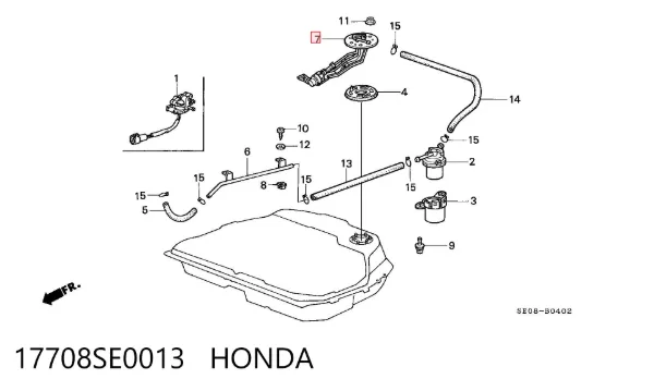Насос топливный электрический 17708SE0013 Honda