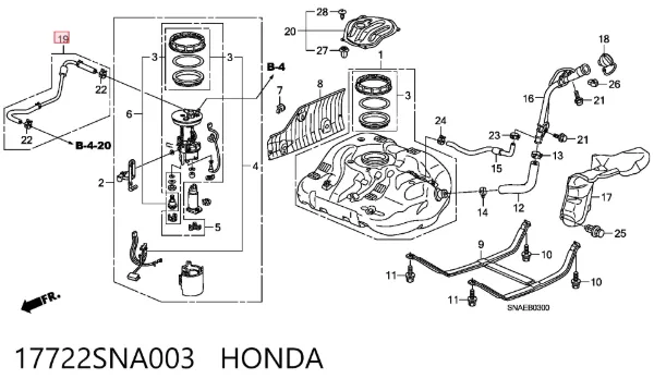 17722SNA003 Honda