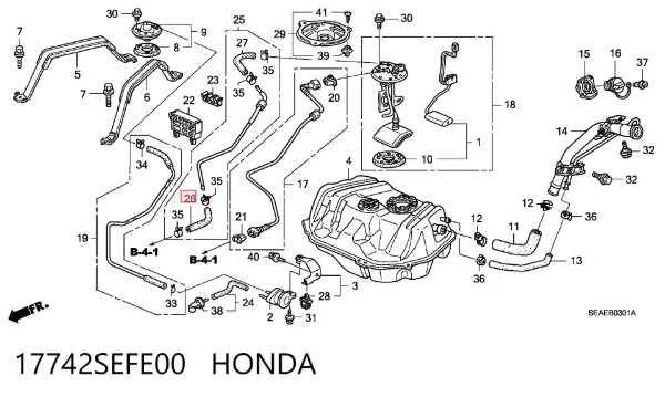 17742SEFE00 Honda